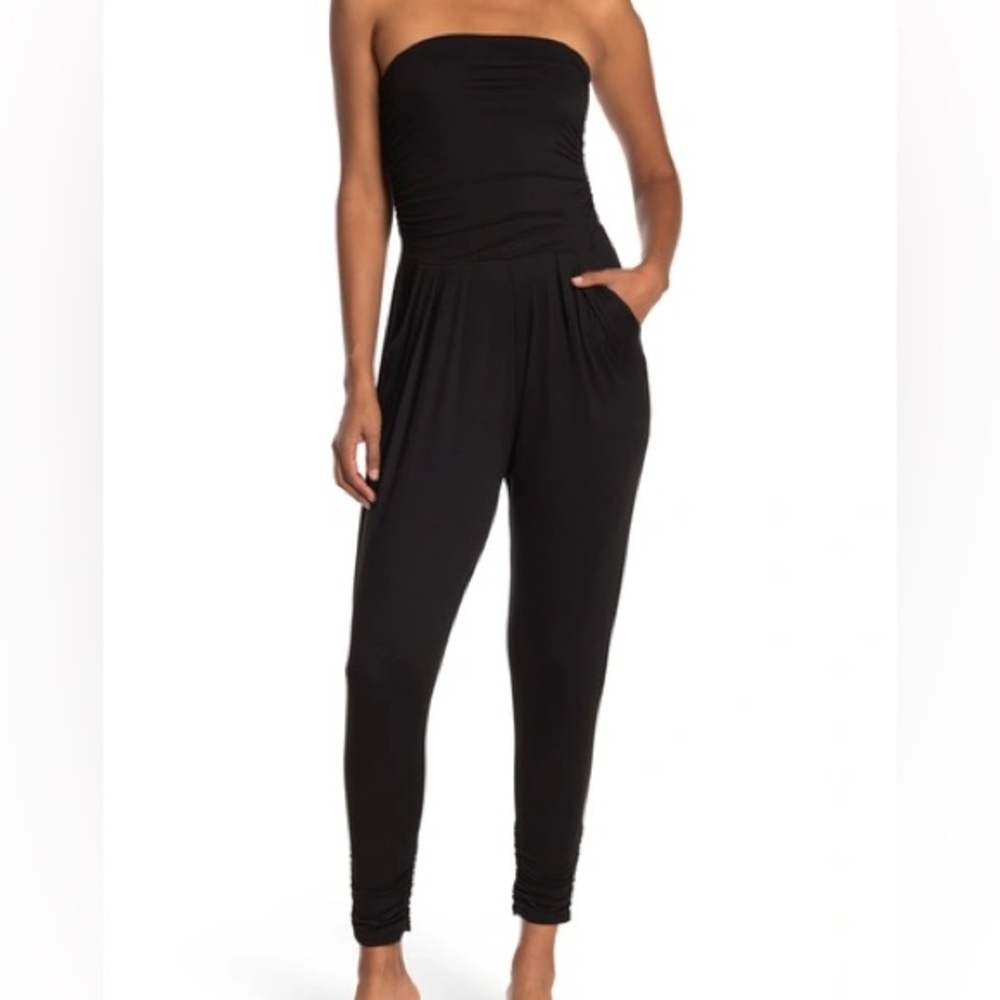Ruched Tube Jumpsuit by Velvet Torch